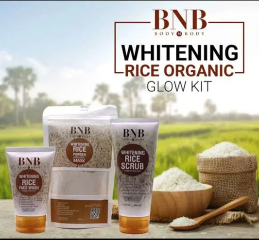 5 In 1 Bnb-rice Whitening And Glowing Facial Kit