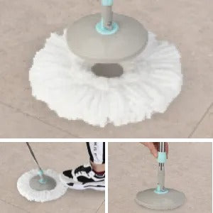 Spin Mop Plastic SPINNER – Easy Spin 360° Microfiber Mop