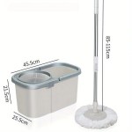 Easy Spin Mop Set Steel Bucket 1 Extra Refill Free  – 360 Degree