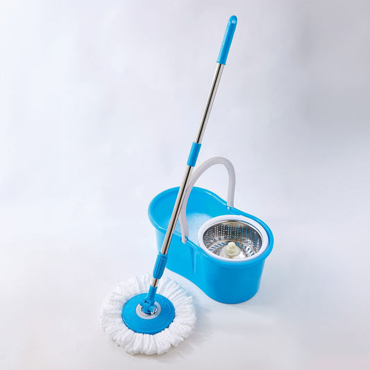 Easy Spin Mop Set Steel Bucket 1 Extra Refill Free  – 360 Degree